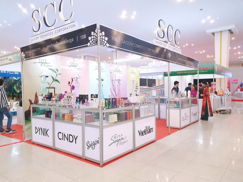 Saigon Cosmetics Corporation has participated in the Vietnam-Cambodia Economic-Defense Product Exhibition 2023