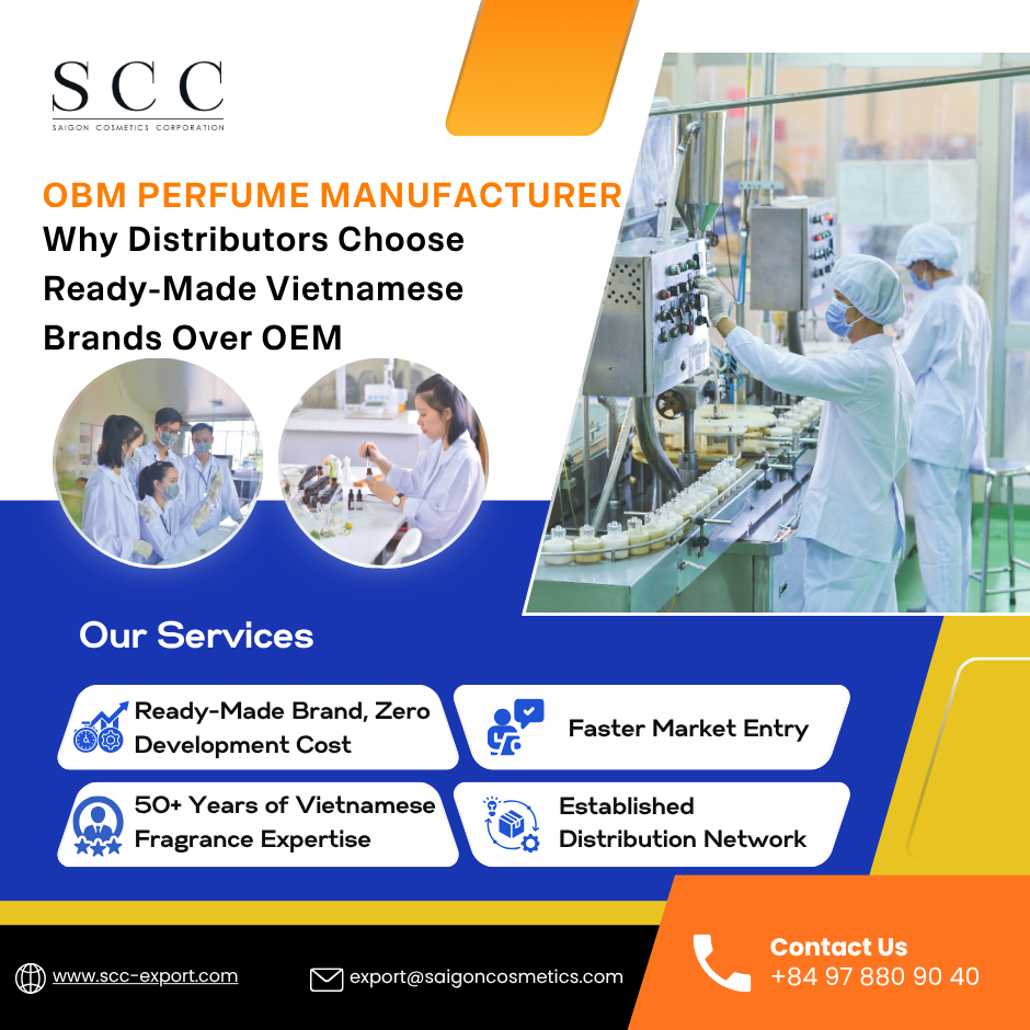 OBM Perfume Manufacturer: Why Distributors Choose Ready-Made Vietnamese Brands Over OEM