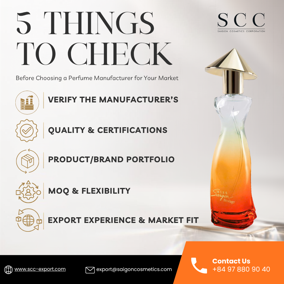5 Things to Check Before Choosing a Perfume Manufacturer for Your Market