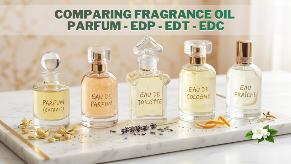 Parfum, EDP, EDT, EDC & Choosing the Right Perfume Manufacturer 1 Parfum, EDP, EDT, EDC